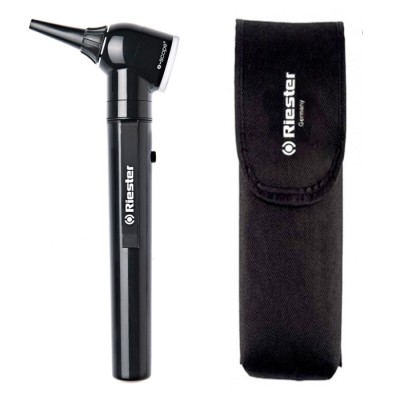 Riester e-scope Отоскоп, прямое освещение, XL 2,5 В, черный, в чехле