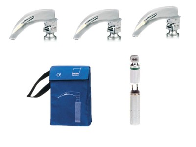 Ларингоскоп с набором клинков для взрослых (на аккумуляторах, лампочка ксенон)