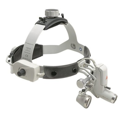 Налобный осветитель ML4 LED с лупой HR 2,5х/340 мм, Heine