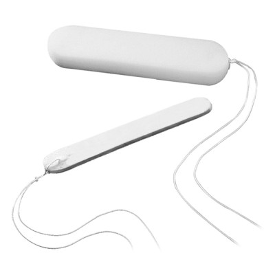 ПВА-тампоны кровоостанавливающие стерильные SPIGGLE and THEIS: Носовой тампон из ПВА прямой, с эффектом увеличения объема, с нитью безопасности, стерильный, размер: средний 55 мм.,№1